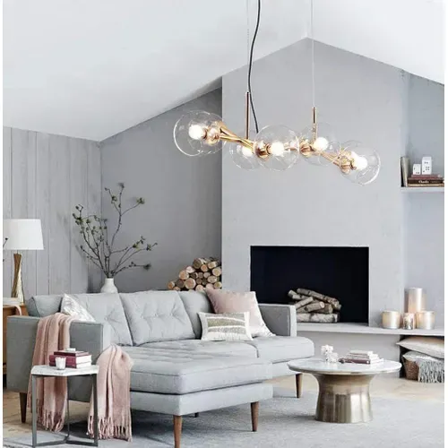 Suspension LED Boule De Verre Lampe Suspendue Salon Chambre à Coucher Intérieur