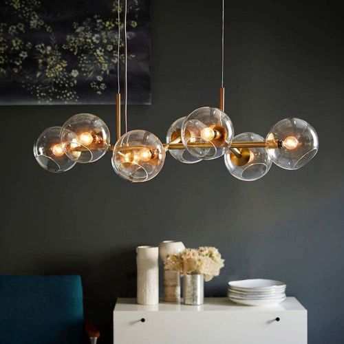 Suspension LED Boule De Verre Lampe Suspendue Salon Chambre à Coucher Intérieur