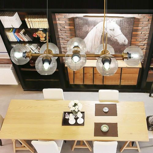 Suspension LED Boule De Verre Lampe Suspendue Salon Chambre à Coucher Intérieur