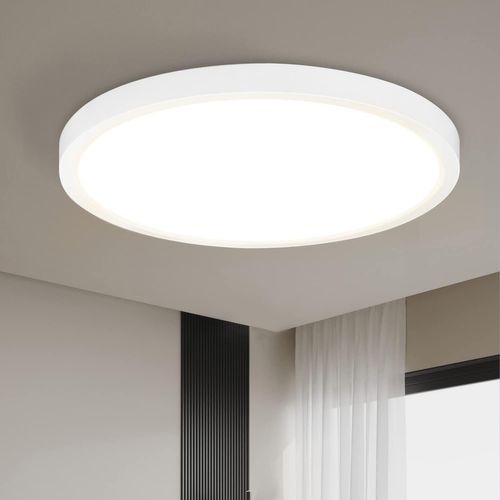Plafonnier LED Plafonnier Cuisine 15w Lampe De Salle De Bain Plate 4000k Ip44