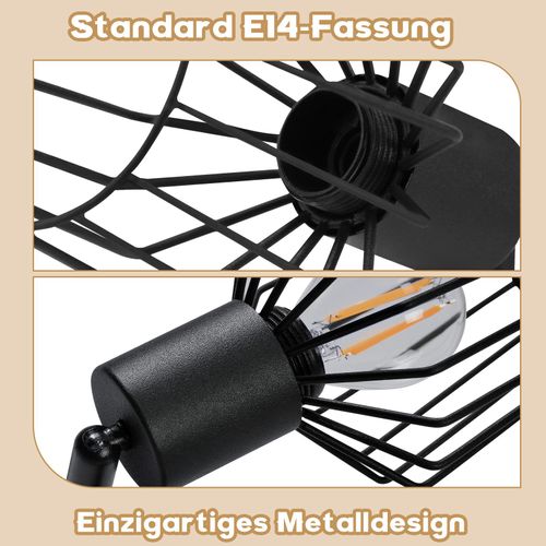 Plafonnier Salon 3 Flamming - Rond Spot De Plafond Pour Couloir Salle De Bain Max.25w