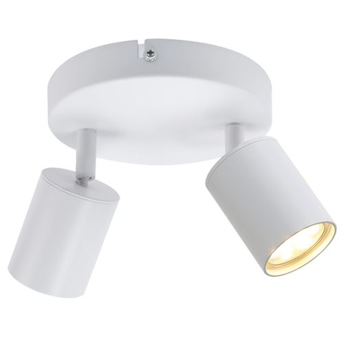 Plafonnier 2 Flammes Rond, Lampe De Plafond Pivotable 330° Moderne Pour Salon
