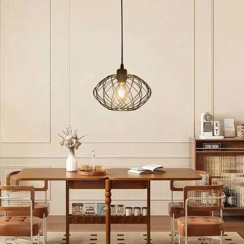 Suspension Salle à Manger 120cm - Noir Rétro