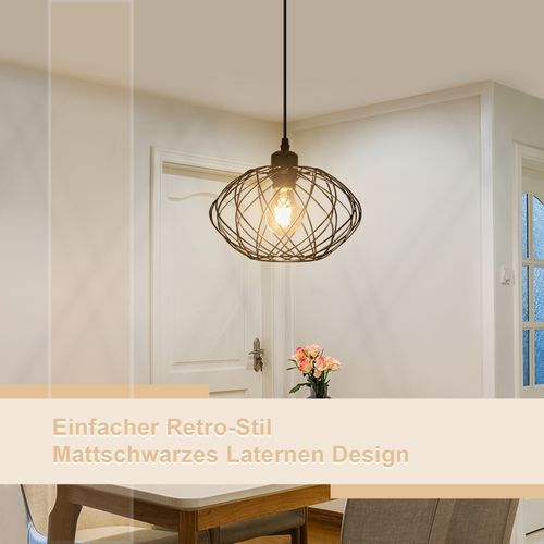 Suspension Salle à Manger 120cm - Noir Rétro