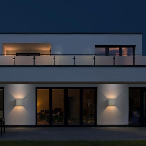 Applique Murale 4er LED Intérieur G9 Extérieur : Applique Murale Extérieure Lampe Up Down Gris