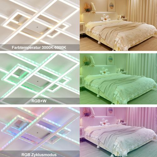 Plafonniers LED Modernes Lampe de Plafond en Forme de Fleur Acrylique
