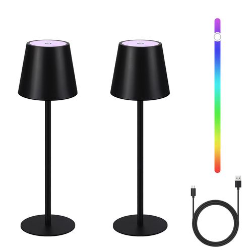 Lampe De Table LED Rechargeable Sans Fil,intensité Variable En Continu Lampe De Table Dexterieur 87786548