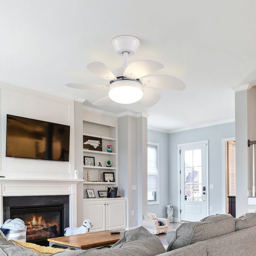 Ventilateur De Plafond Avec Lumière Et Télécommande Silencieux, Pour Chambre à Coucher Plafonnier