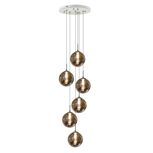 Sedtonmu Lustre Moderne Suspendu Lave Lampe Volcanique Irrégulière Réglable - 18CM