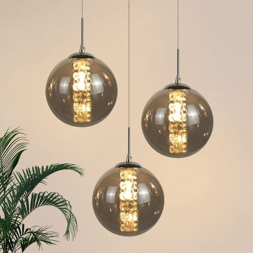Suspension LED Réglable En Verre Pour Salon Et Décoration Moderne