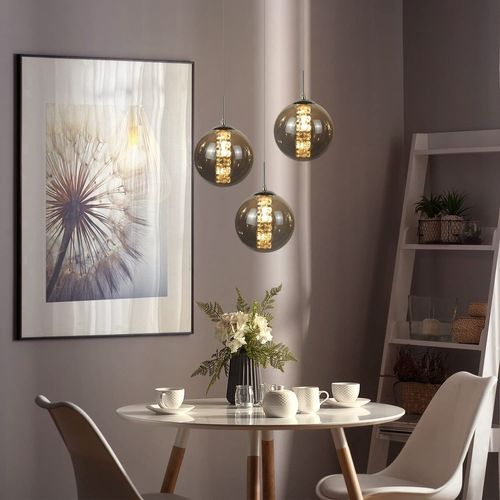 Suspension LED Réglable En Verre Pour Salon Et Décoration Moderne