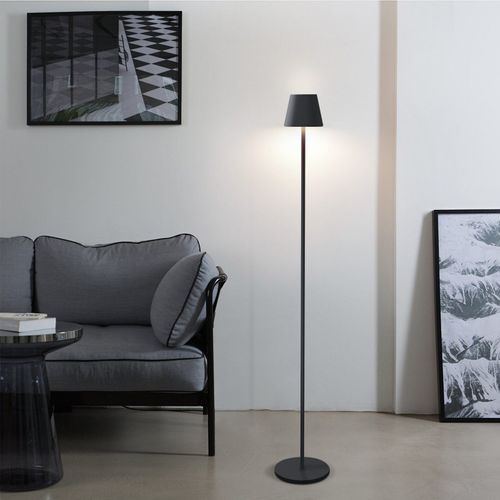 Lampadaire LED Dimmable Moderne Sans Fil 125 Cm - Éclairage De Bureau Noir