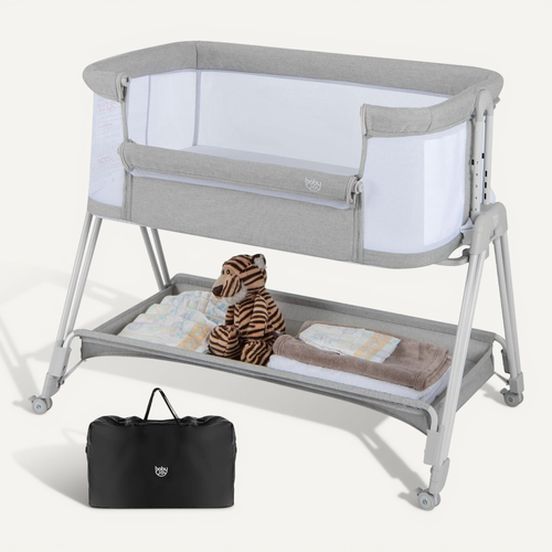 Lit Cododo Bébé Avec Matelas Et 7 Hauteurs Réglables(71,5-86,5cm), Lit Bébé Evolutif 0-6 Mois