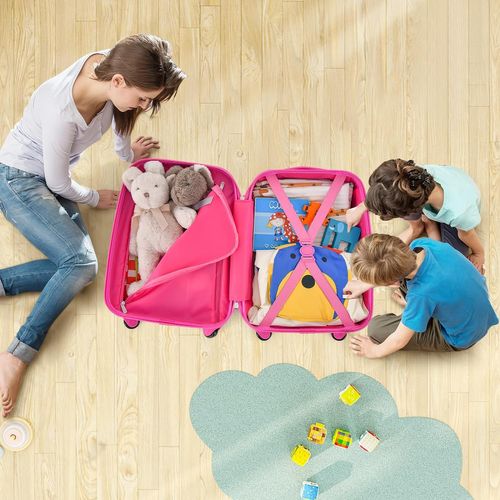 Valise Enfants à Roulettes 16" Et Sac à Dos 12" Avec Poignée Télescopique