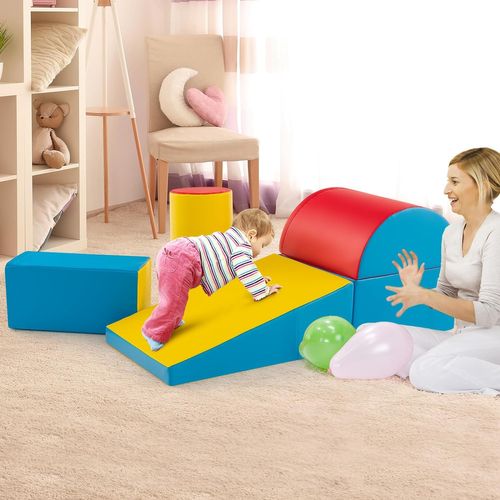 5 PCS Parcours Motricité Bébé, Module Motricité En Mousse PU Avec Remplissage En Epe Jouets Educatifs Convient Pour Enfants Age Prescolaire 95166844 5 PCS Parcours Motricité Bébé, Module Motricité En Mousse PU Avec Remplissage En Epe Jouets Educatifs Convient Pour Enfants Age Prescolaire 95166844