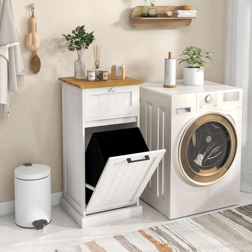Meuble Salle De Bain Avec Tiroir Et Placard 38l, Pour Cuisine, Salle De Bain, 40 X 37 X 82 Cm