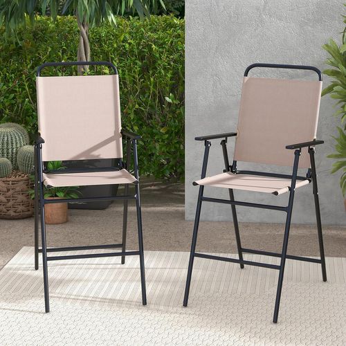 Lot De 2 Chaises De Jardin Pliantes Costway - Dossier Réglable 7 Positions, Appui-tête Amovible, Charge 150 Kg - Gris, Résistantes Aux Intempéries
