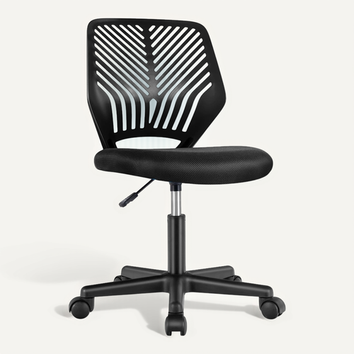 Chaise De Bureau Pivotante Enfants Avec Hauteur Réglable 77-89cm, Siège à Roulettes (noir)