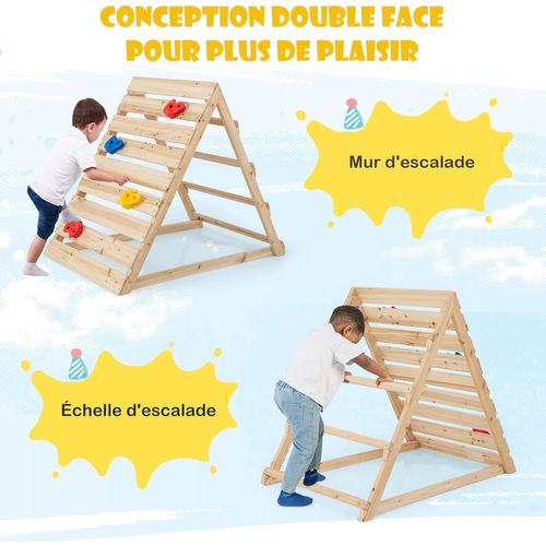 AIYAPLAY 7 En 1 Triangle D'escalade Montessori En Bois Pliable Avec Arc Et Rampe Pour Enfants 18 48 Mois 188x70 Cm~21vn2bg8i1g00 AIYAPLAY 7 En 1 Triangle D'escalade Montessori En Bois Pliable Avec Arc Et Rampe Pour Enfants 18 48 Mois 188x70 Cm~21vn2bg8i1g00