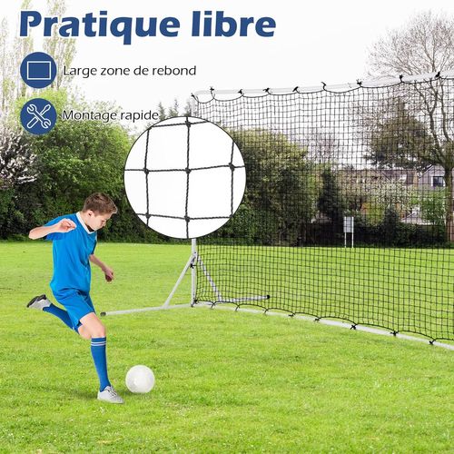Filet Foot Filet De Rebond De Football 372,5x182,5cm, Equipement De Football Avec ...