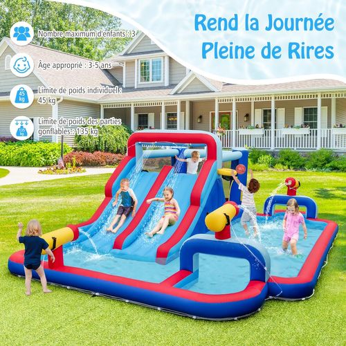 Vente château gonflable toboggan aquatique Fire splash main image 1