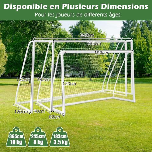 Dunlop Cage de Foot 50 x 44 x 44 cm - Ensemble de 2 Buts de Foot - Mini But Pliable - Kit Entrainement Football pour Enfants et Adultes - Cage Foot