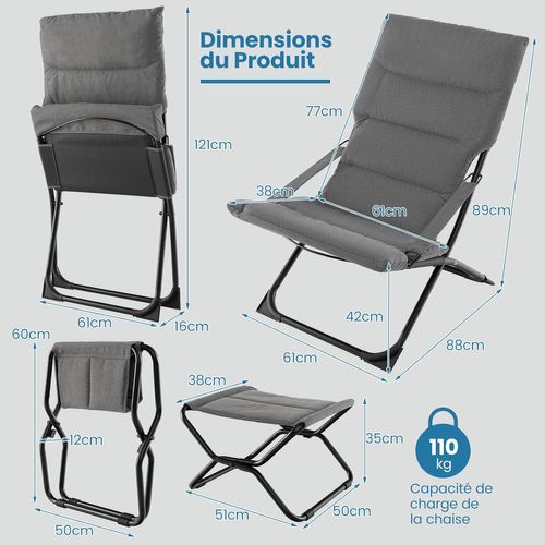 Chaise Longue Pliable Jardin Chaise Relax Pliable Fauteuils À Gravité Chaise Longue Pliable Jardin Chaise Relax Pliable Fauteuils À Gravité