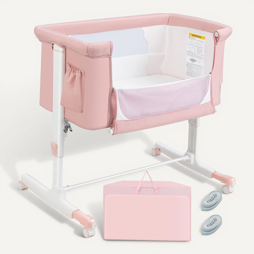 3 En 1 Lit Cododo Bébé Avec Matelas Et 5 Hauteur Réglable, Lit Bébé Evolutif Avec Inclinaison