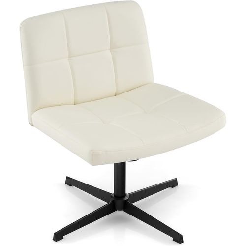 Chaise De Bureau Avec Assise Large, Réglable En Hauteur, Charge 150 Kg (beige)