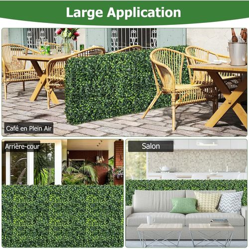 COSTWAY Haie Artificielle Lierre 150 X 300 Cm – Brise-Vue Feuillage Dense UV Résistant, Idéal Balcon Terrasse Jardin Intimité Naturelle !