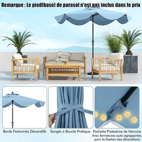 Bouton-poussoir Réglage Inclinaison Parasol Terrasse - En Alliage Aluminium, Pour Mât De 38mm
