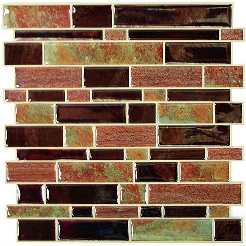 Carrelage Mural Faïence Adhésive Imitation Différentes Pierres - 4 Plaques 26x26cm - Stick Tile
