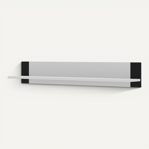 Etagère Suspendue Mondi Panneau 125x20x20 Cm Couleur Blanc Mat Pour Meuble TV