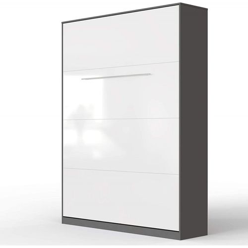 ABIKSMEBLE Lit Dans L'Armoire Home 140x200 Cm Vertical, Escamotable