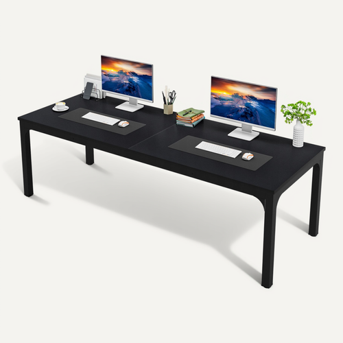 Bureau Informatique, Bureau Pour Ordinateur Portable,200 X 70 X 75 Cm, Noir