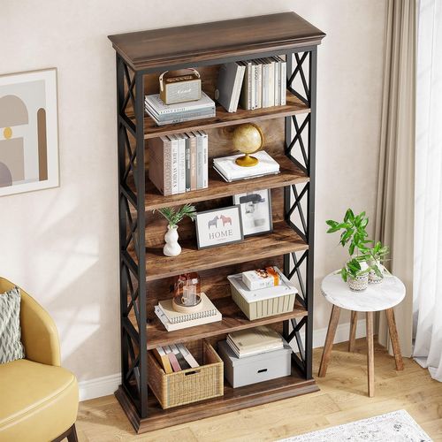 Bibliothèque Industrielle à 6 Niveaux, 180 Cm