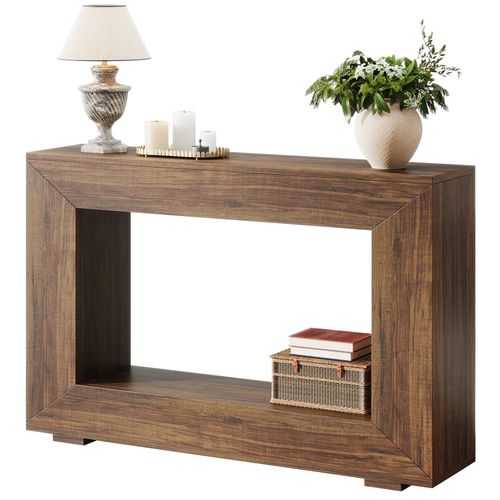Table Console D'entrée, 120 X 30 X 83.5cm, Table D'appoint, Marron Rustique