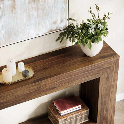 Table Console D'entrée, 120 X 30 X 83.5cm, Table D'appoint, Marron Rustique