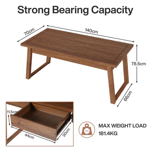 Bureau De Bureau à Domicile : Bureau D'ordinateur 140 Cm Avec Tiroir