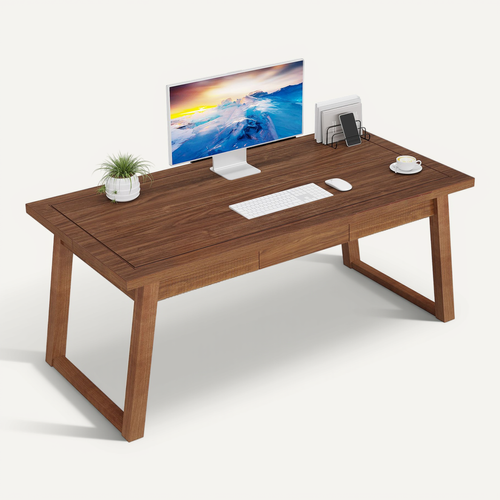 Bureau De Bureau à Domicile : Bureau D'ordinateur 140 Cm Avec Tiroir