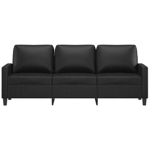 Canapé à 3 places Noir 180 cm Tissu DIOCHE7334125161562 - Maison