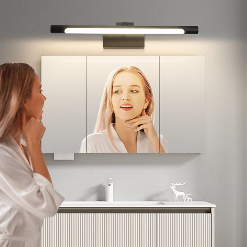 Hommie Lampe Miroir Salle De Bain 30 Cm - LED 6W 4000K Blanc Neutre 815LM, IP44 Étanche, Applique Murale/Alliage Aluminium, Sans Interrupteur