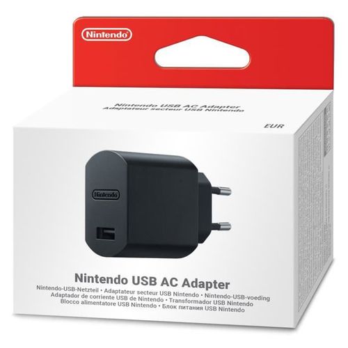 Nintendo Classic Mini : Adaptateur Secteur Pour Le Câble Usb De La Console Super Nintendo