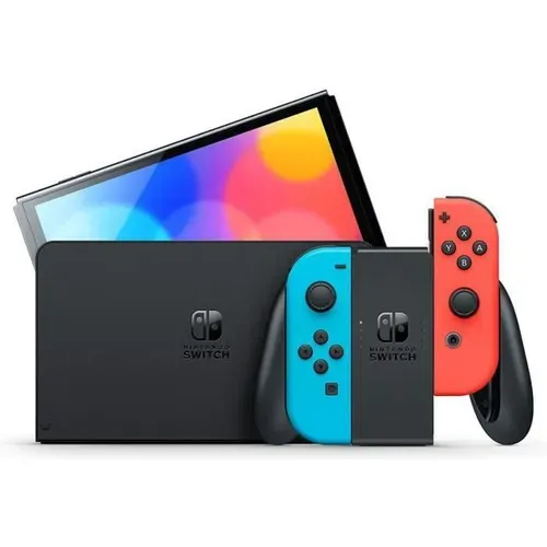 Console Nintendo Switch (modèle Oled) : Nouvelle Version, Ecran 7 Pouces - Avec Un Joy-con Neon
