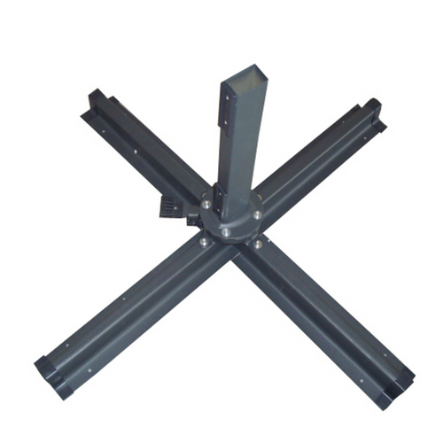 Palatino - Parasol Carré 3x3 Déporté Rotatif Marron En Aluminium