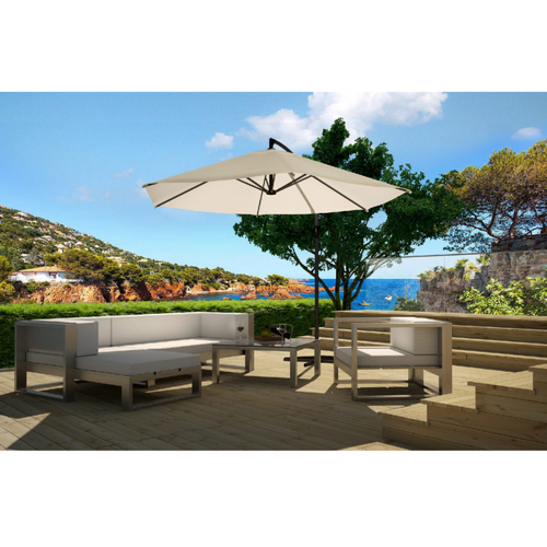 Porticcio - Parasol Déporté Octogonal D. 300 Cm écru