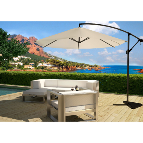 Porticcio - Parasol Déporté Octogonal D. 300 Cm écru