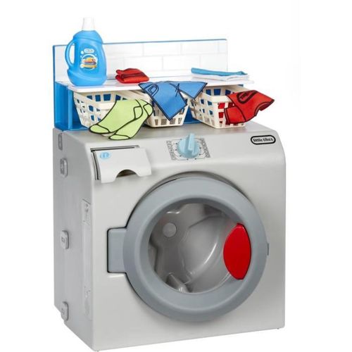 Lave-linge Et Sèche-linge Jouet - Porte Frontale, Sons, Accessoires, Piles