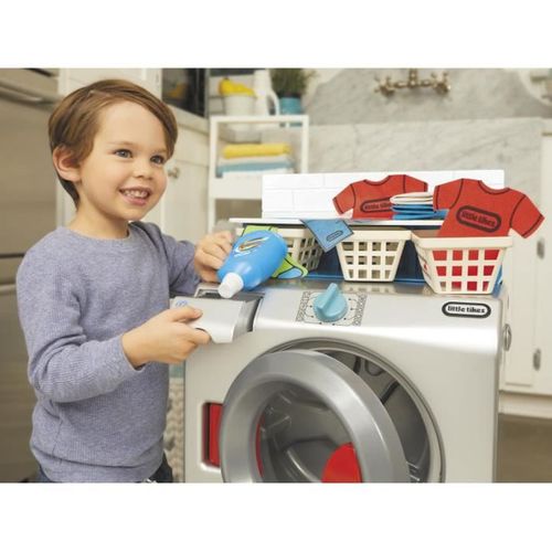 Lave-linge Et Sèche-linge Jouet - Porte Frontale, Sons, Accessoires, Piles