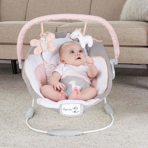 Transat Pour Bébé - Flora - Arche Avec Jouets D'éveil Amovible, 8 Mélodies, Vibrations Apaisantes